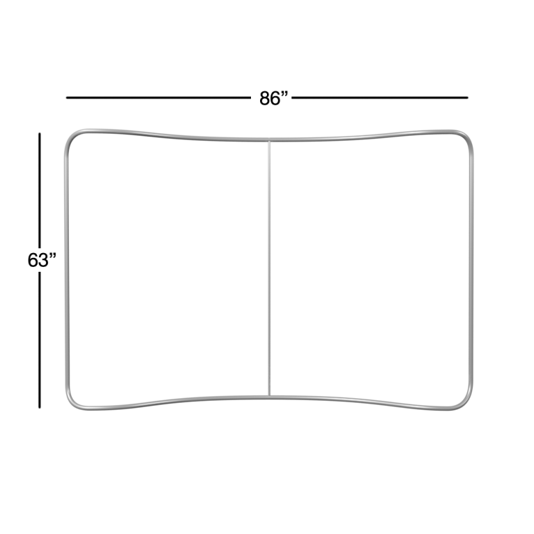 8′ Curved Table Top Waveline® Brandstand America