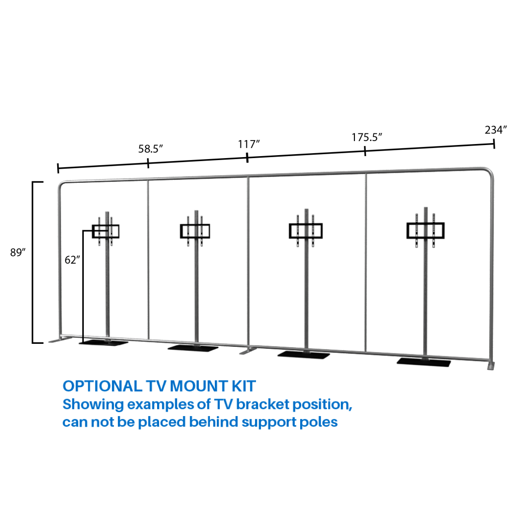 Wave Line Table 20′ Flat Waveline® – Brandstand America