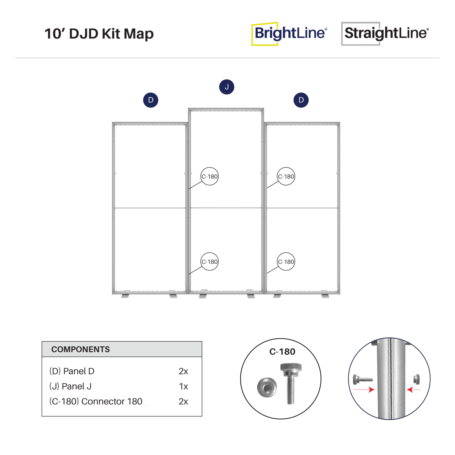 StraightLine 10ft DJD Kit – Brandstand America